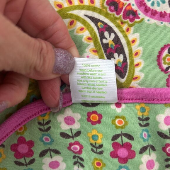 Vera Bradley Baby Tutti Fruiti Receiving Blanket Paisley Flowers - Picture 5 of 5